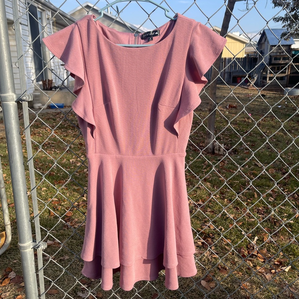Pink Ruffled Dress